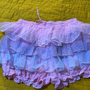 MyViolet Cotton candy ruffle skort
